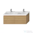 Jika CUBITO 128x46,7 cm-es, 2 fiókos fali mosdótartó szekrény H814420 mosdóhoz, tölgy H40J4274015191