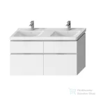 Jika CUBITO 128x46,7 cm-es, 4 fiókos fali mosdótartó szekrény H814420 mosdóhoz, fényes/matt fehér H40J4274025001