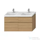 Jika CUBITO 128x46,7 cm-es, 4 fiókos fali mosdótartó szekrény H814420 mosdóhoz, tölgy H40J4274025191