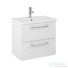   Jika PONTA 60x38,4 cm-es, 2 fiókos fali mosdótartó szekrény H810512 mosdóhoz, fényes/matt fehér H40J5224025001