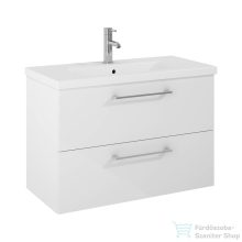   Jika PONTA 80x38,4 cm-es, 2 fiókos fali mosdótartó szekrény H810514 mosdóhoz, fényes/matt fehér H40J5244025001