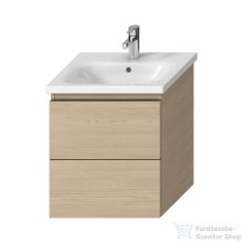   Jika MIO N 51,5x44,8 cm-es, 2 fiókos fali mosdótartó szekrény H812712XXX mosdóhoz, kőris H40J7134013421