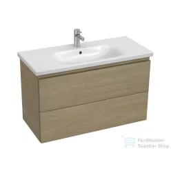   Jika MIO N 96x44,8 cm-es, 2 fiókos fali mosdótartó szekrény H814713XXX mosdóhoz, kőris H40J7174013421