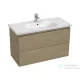 Jika MIO N 96x44,8 cm-es, 2 fiókos fali mosdótartó szekrény H814713XXX mosdóhoz, kőris H40J7174013421
