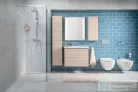 Jika MIO N 96x44,8 cm-es, 2 fiókos fali mosdótartó szekrény H814713XXX mosdóhoz, kőris H40J7174013421