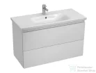 Jika MIO N 96x44,8 cm-es, 2 fiókos fali mosdótartó szekrény H814713XXX mosdóhoz, fényes/matt fehér H40J7174015001