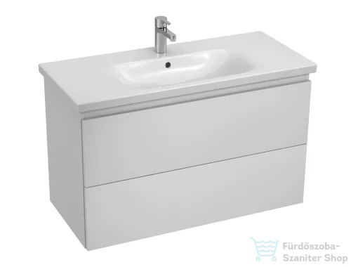 Jika MIO N 96x44,8 cm-es, 2 fiókos fali mosdótartó szekrény H814713XXX mosdóhoz, fényes/matt fehér H40J7174015001