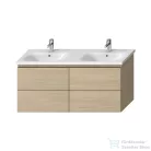 Jika MIO N 126,6x44,8 cm-es, 4 fiókos fali mosdótartó szekrény H814714XXX mosdóhoz, kőris H40J7184013421