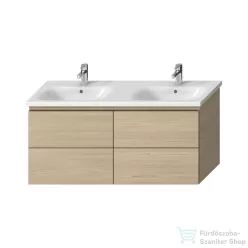   Jika MIO N 126,6x44,8 cm-es, 4 fiókos fali mosdótartó szekrény H814714XXX mosdóhoz, kőris H40J7184013421