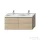 Jika MIO N 126,6x44,8 cm-es, 4 fiókos fali mosdótartó szekrény H814714XXX mosdóhoz, kőris H40J7184013421