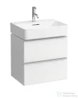 Laufen Val alsószekrény két fiókkal 810282 tip. mosdóhoz, matt fehér H4101221601001 ( 410122 )