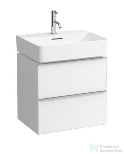 Laufen Val alsószekrény két fiókkal 810282 tip. mosdóhoz, matt fehér H4101221601001 ( 410122 )