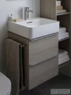 Laufen Val alsószekrény két fiókkal 810282 tip. mosdóhoz, világos dió H4101221601011 ( 410122 )