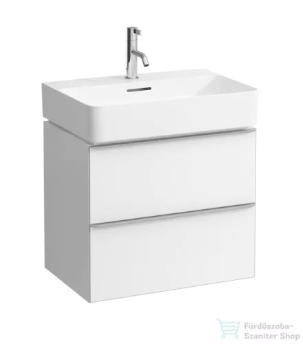 Laufen Val alsószekrény két fiókkal 810283 tip. mosdóhoz, matt fehér H4101421601001 ( 410142 )