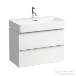   Laufen Val alsószekrény két fiókkal 810285 tip. mosdóhoz, matt fehér H4101821601001 ( 410182 )