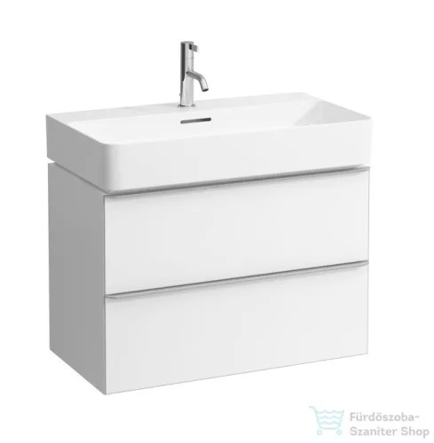 Laufen Val alsószekrény két fiókkal 810285 tip. mosdóhoz, matt fehér H4101821601001 ( 410182 )