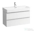 Laufen Val alsószekrény két fiókkal 810287 tip. mosdóhoz, matt fehér H4102021601001 ( 410202 )