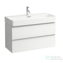   Laufen Val alsószekrény két fiókkal 810287 tip. mosdóhoz, matt fehér H4102021601001 ( 410202 )