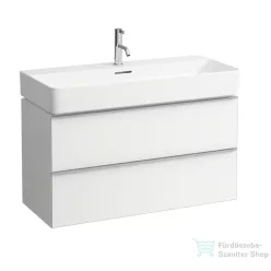   Laufen Val alsószekrény két fiókkal 810287 tip. mosdóhoz, matt fehér H4102021601001 ( 410202 )