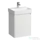 Laufen BASE 2.0 42x32 cm-es, 1 ajtós fali mosdótartó szekrény PRO S H815961 mosdóhoz, balos, fényes fehér H4112211082611