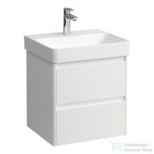   Laufen BASE 2.0 52x44,5 cm-es, 2 fiókos fali mosdótartó szekrény PRO S H810962 / PRO X 810862 mosdóhoz, fényes fehér H4112421082611