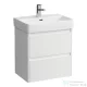Laufen BASE 2.0 52x36 cm-es, 2 fiókos fali mosdótartó szekrény  PRO S H818958 mosdóhoz, fényes fehér H4112521082611