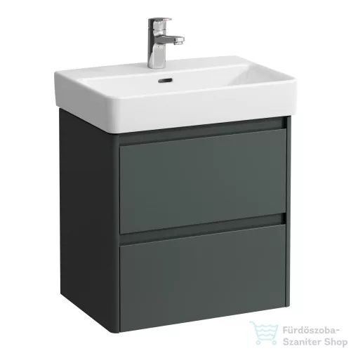 Laufen BASE 2.0 52x36 cm-es, 2 fiókos fali mosdótartó szekrény  PRO S H818958 mosdóhoz, traffic grey H4112521082661