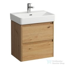   Laufen BASE 2.0 52x36 cm-es, 2 fiókos fali mosdótartó szekrény  PRO S H818958 mosdóhoz, vad tölgy H4112521082671