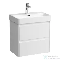   Laufen BASE 2.0 57x36 cm-es, 2 fiókos fali mosdótartó szekrény PRO S H818959 / PRO X H818863 mosdóhoz, matt fehér H4112621082601