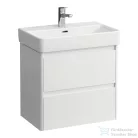 Laufen BASE 2.0 57x36 cm-es, 2 fiókos fali mosdótartó szekrény PRO S H818959 / PRO X H818863 mosdóhoz, fényes fehér H4112621082611