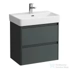Laufen BASE 2.0 57x36 cm-es, 2 fiókos fali mosdótartó szekrény PRO S H818959 / PRO X H818863 mosdóhoz, traffic grey H4112621082661