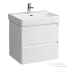 Laufen BASE 2.0 57x44,5 cm-es, 2 fiókos fali mosdótartó szekrény PRO S H810963 / PRO X 810863 mosdóhoz, fényes fehér H4112721082611