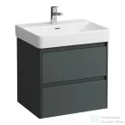 Laufen BASE 2.0 57x44,5 cm-es, 2 fiókos fali mosdótartó szekrény PRO S H810963 / PRO X 810863 mosdóhoz, traffic grey H4112721082661