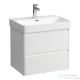 Laufen BASE 2.0 62x44,5 cm-es, 2 fiókos fali mosdótartó szekrény PRO S H810964 / PRO X 810864 mosdóhoz, fényes fehér H4112821082611