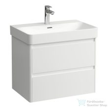   Laufen BASE 2.0 67x44,5 cm-es, 2 fiókos fali mosdótartó szekrény PRO S H810967 / PRO X H810865 mosdóhoz, fényes fehér H4112921082611