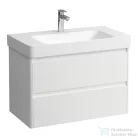 Laufen BASE 2.0 82x44,5 cm-es, 2 fiókos fali mosdótartó szekrény PRO S H813965 / PRO X H810867 mosdóhoz, matt fehér H4113021082601