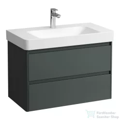   Laufen BASE 2.0 82x44,5 cm-es, 2 fiókos fali mosdótartó szekrény PRO S H813965 / PRO X H810867 mosdóhoz, traffic grey H4113021082661