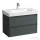 Laufen BASE 2.0 82x44,5 cm-es, 2 fiókos fali mosdótartó szekrény PRO S H813965 / PRO X H810867 mosdóhoz, traffic grey H4113021082661