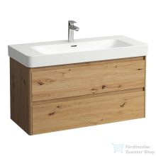   Laufen BASE 2.0 102x44,5 cm-es, 2 fiókos fali mosdótartó szekrény PRO S H813966 / PRO X 810869 mosdóhoz, vad tölgy H4113121082671