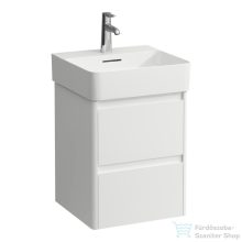   Laufen BASE 2.0 42x40 cm-es, 2 fiókos fali mosdótartó szekrény VAL H815281 mosdóhoz, fényes fehér H4113521082611
