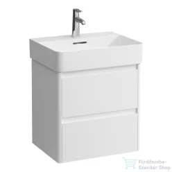   Laufen BASE 2.0 52x40 cm-es, 2 fiókos fali mosdótartó szekrény  VAL H810282 mosdóhoz, fényes fehér H4113621082611