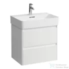 Laufen BASE 2.0 57x40 cm-es, 2 fiókos fali mosdótartó szekrény VAL H810283 mosdóhoz, matt fehér H4113721082601