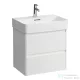Laufen BASE 2.0 57x40 cm-es, 2 fiókos fali mosdótartó szekrény VAL H810283 mosdóhoz, matt fehér H4113721082601