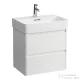 Laufen BASE 2.0 57x40 cm-es, 2 fiókos fali mosdótartó szekrény VAL H810283 mosdóhoz, fényes fehér H4113721082611
