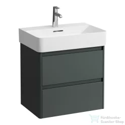   Laufen BASE 2.0 57x40 cm-es, 2 fiókos fali mosdótartó szekrény VAL H810283 mosdóhoz, traffic grey H4113721082661