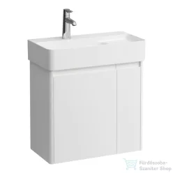   Laufen BASE 2.0 57x29,5 cm-es, 2 ajtós fali mosdótartó szekrény VAL H815285 mosdóhoz, fényes fehér H4113831082611