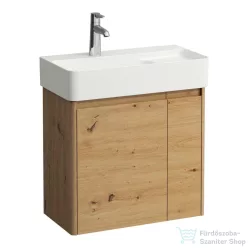  Laufen BASE 2.0 57x29,5 cm-es, 2 ajtós fali mosdótartó szekrény VAL H815285 mosdóhoz, vad tölgy H4113831082671