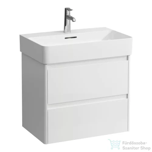 Laufen BASE 2.0 62x40 cm-es, 2 fiókos fali mosdótartó szekrény VAL H810284 mosdóhoz, fényes fehér H4113921082611