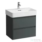 Laufen BASE 2.0 62x40 cm-es, 2 fiókos fali mosdótartó szekrény VAL H810284 mosdóhoz, traffic grey H4113921082661