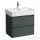Laufen BASE 2.0 62x40 cm-es, 2 fiókos fali mosdótartó szekrény VAL H810284 mosdóhoz, traffic grey H4113921082661